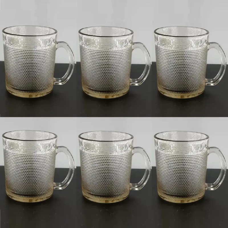 Conjunto 12 Xícaras Vidro Café/chá 320ml - Fumê