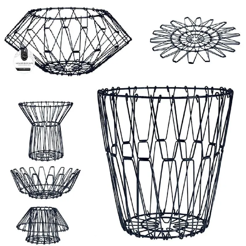 Fruteira Design Articulado Preta 15cm - Versátil E Funcional
