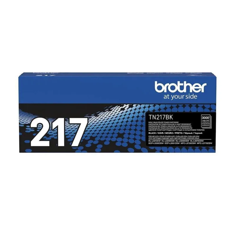 Cartucho Toner Tn217bk Brother Tn-217bk Original Tn217 Tn-217 Preto
