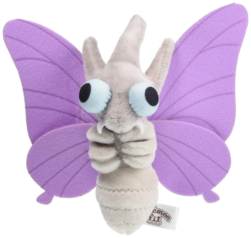 Pokemon Center Origital Pokemon fit Plush Doll Venomoth H6xW18xD19cm Polyester