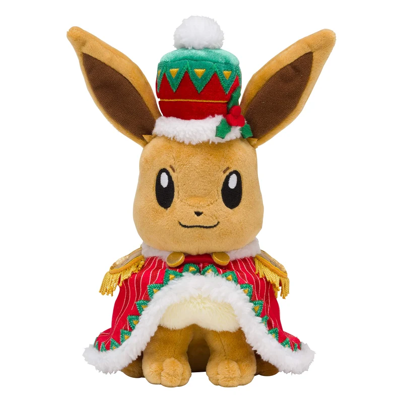 Pokemon Center Original Plush Doll Christmas 2018 Eevee H20.5xW17xD11cm NEW