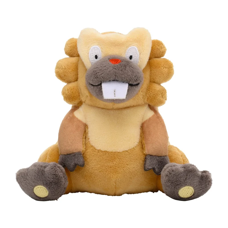 Pokemon Center Origital Pokemon fit Plush Doll Bibarel H12xW12.2xD13.5cm NEW