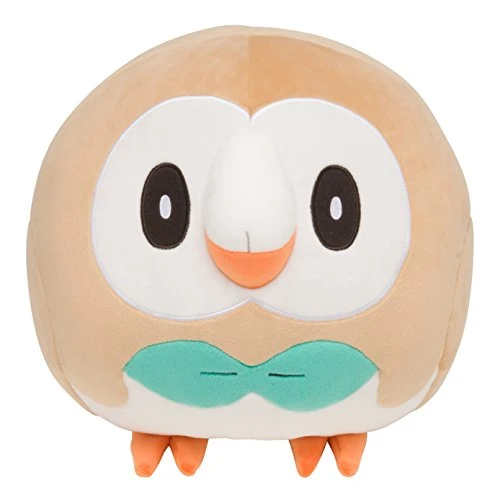 Pokemon Center Original Rowlet Motchiri Round Cushion H33xW33xD32cm Polyester