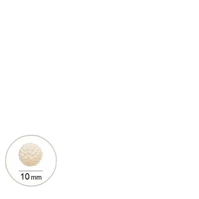 Perola Craquelada Passante Amora 10mm Abs Com 100 Unidades