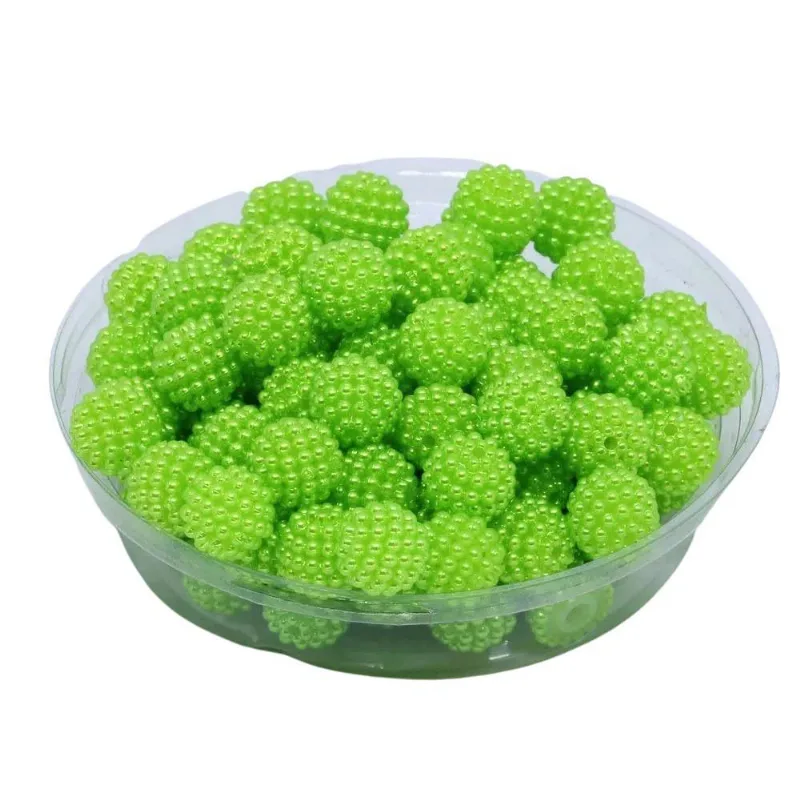 Perola Craquelada Passante Amora 10mm Abs Com 100 Unidades