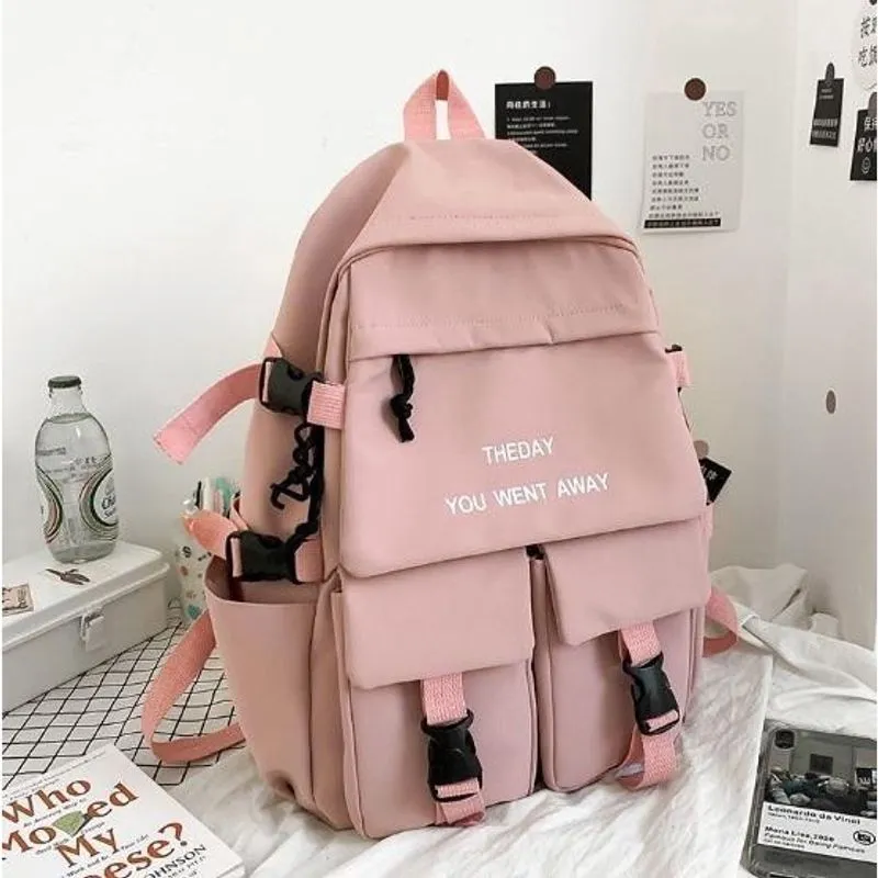 Mochila Impermeável Chens Rosa 45x32x13cm