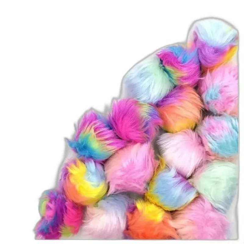 Pompom Solto Pelucia 7cm Multicor Com 20 Unidades