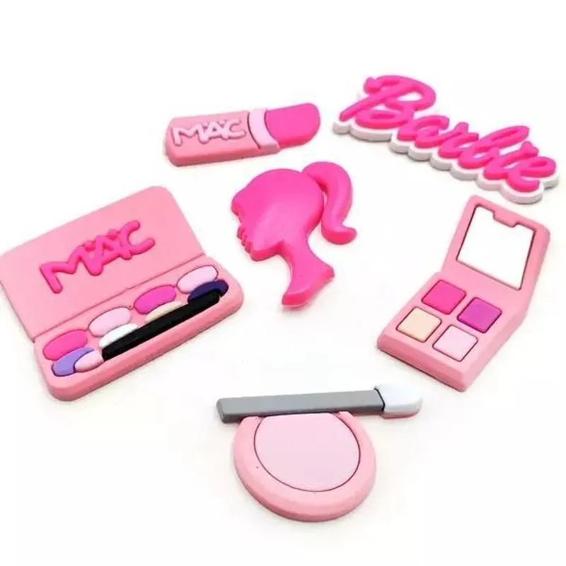Aplique Emborrachado Barbie Maquiagem Com 5 Unidades