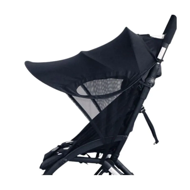 Capa Proteção Solar Universal Para Carrinho De Bebê Preto