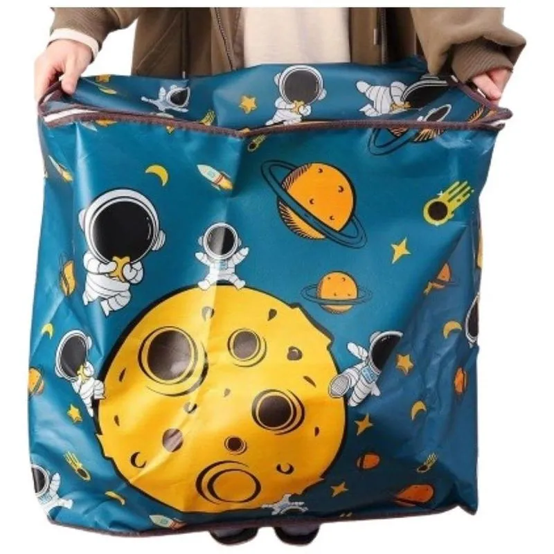 Saco Organizador De Brinquedos Portátil 64x48cm - Astronauta