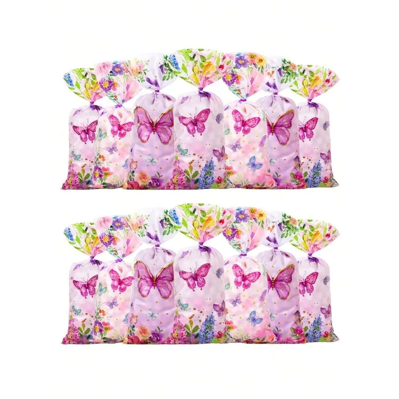 Saquinho Surpresa Festas Borboleta 27x12cm Com 10 Unidades