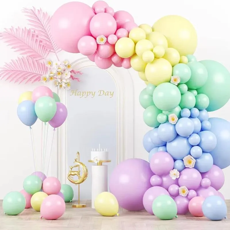 Kit Balão Arco Desconstruído Candy Colors Com 162 Peças