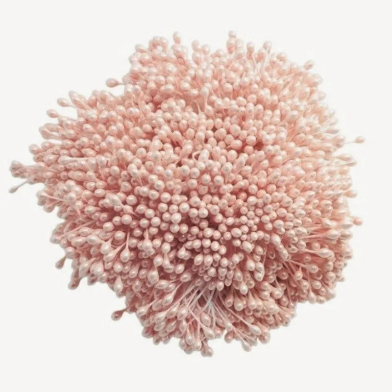 Pistilo Para Artesanato Flor Rosado 6cm Com 1600 Unidades