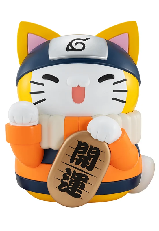 NARUTO MEGAHOUSE MEGA CAT PROJECT Nyanto! The Big Series Nyaruto Fortune Cats Giant Ver.