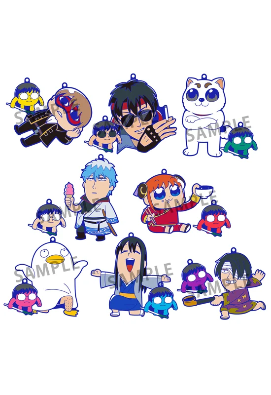 Gintama x Okawabukubu MEGAHOUSE Gintama Oshanti Rubber Mascot （Repeat） 1 Random Pack