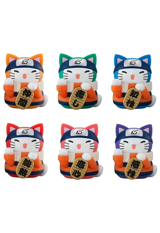NARUTO MEGAHOUSE MEGA CAT PROJECT Nyaruto！ Colorful FORTUNE CAT 1 Random Pack