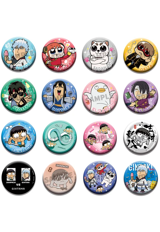 Gintama x Okawabukubu Gintama Oshanti MEGAHOUSE Metal Badge Collection 1 Random