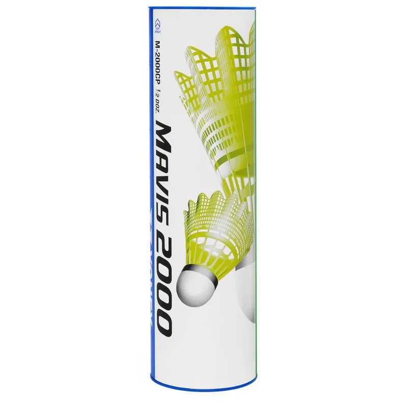 Peteca Yonex Mavis 2000 Tubo Com 06 Unidades