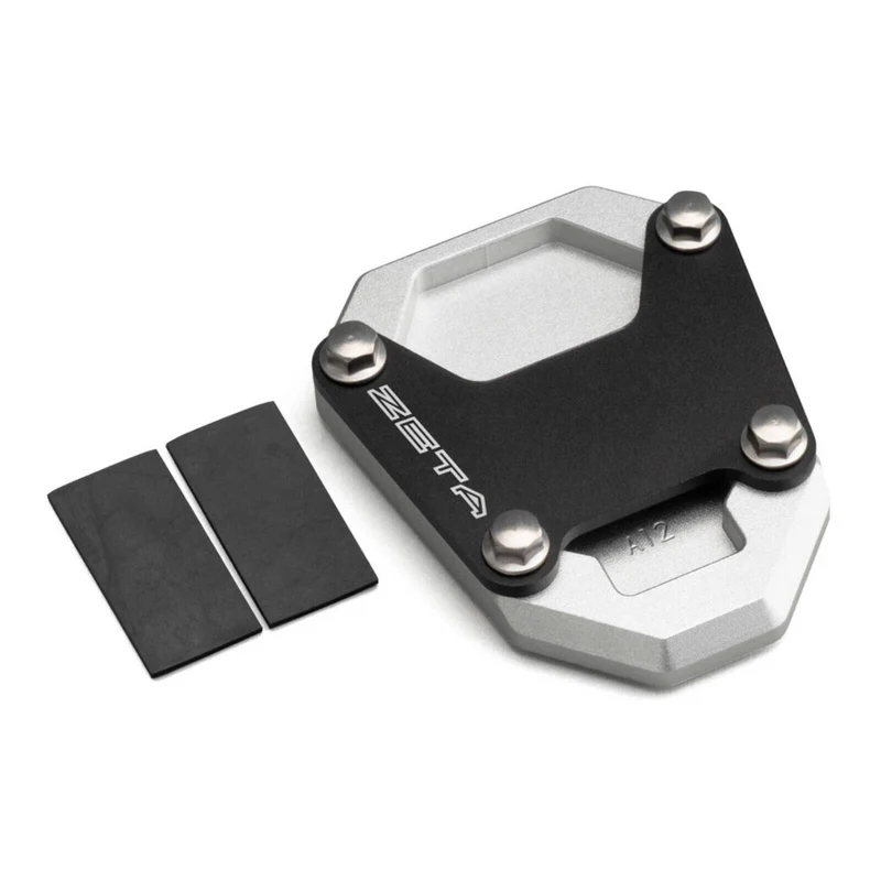 Zeta Side Stand Extender - Black / Silver - Honda CRF1100L Africa Twin ('20-)