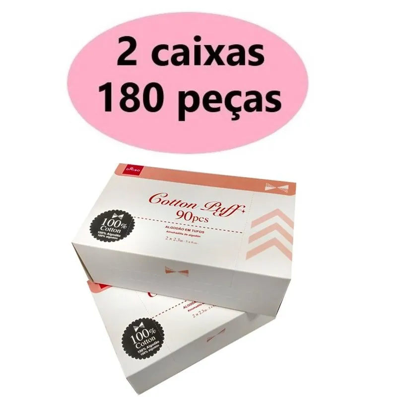 Algodão Para Limpeza De Pele Quadrado 5x6cm - 180 Unidades