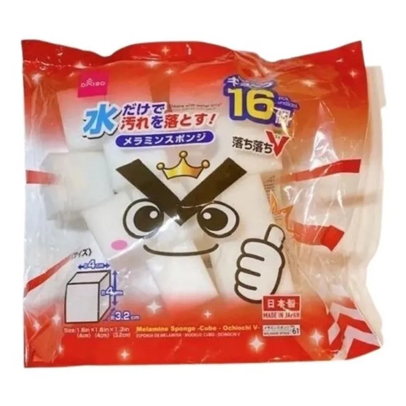 Kit 16 Mini Esponja Mágica Tira Manchas Esfregão Melamina