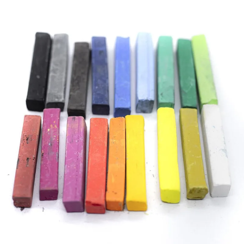 Giz Pastel Com 18 Cores Basic Tecido/cabelo/ Desenhos