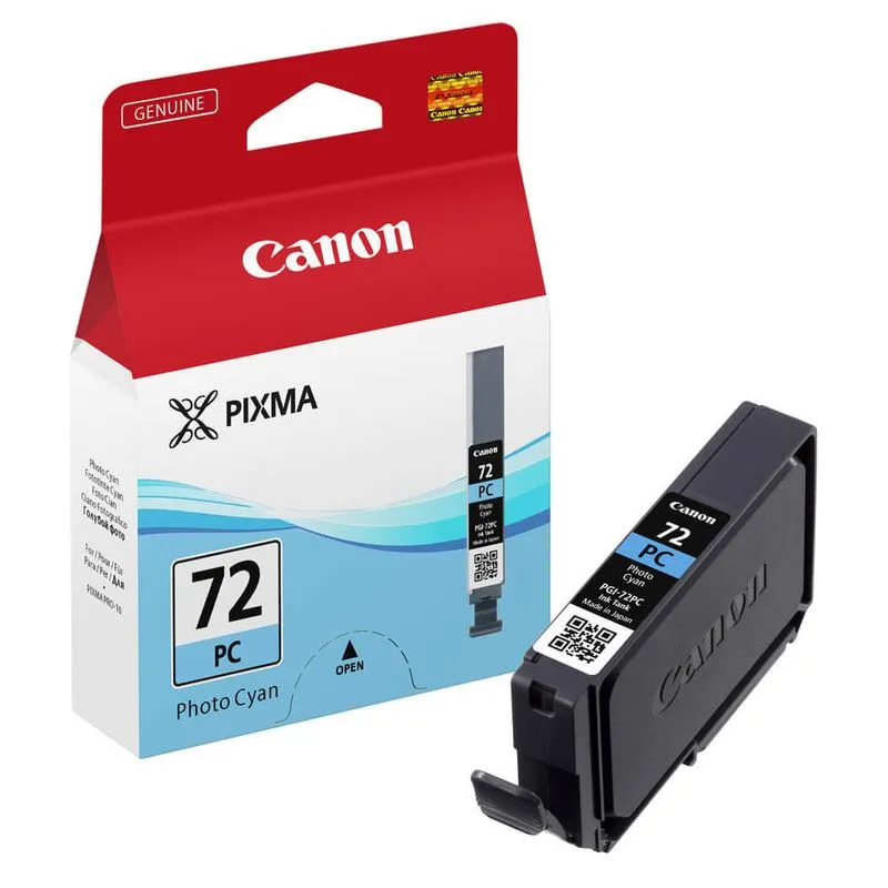 Cartucho Canon PGI-72PC Photo Ciano para Impressora Canon Pixma PRO-10