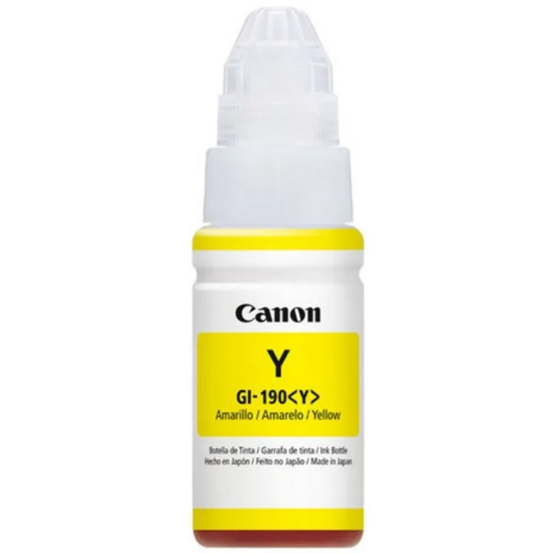 Refil de Tinta Canon G-GI-190 Amarelo (Original Canon) CANON