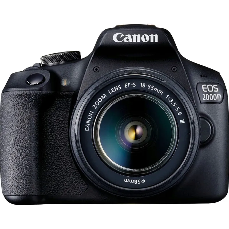 Kit Camera Canon Eos 2000d 24.1 Megapixels Com Lente Ef-s 18-55 Iii