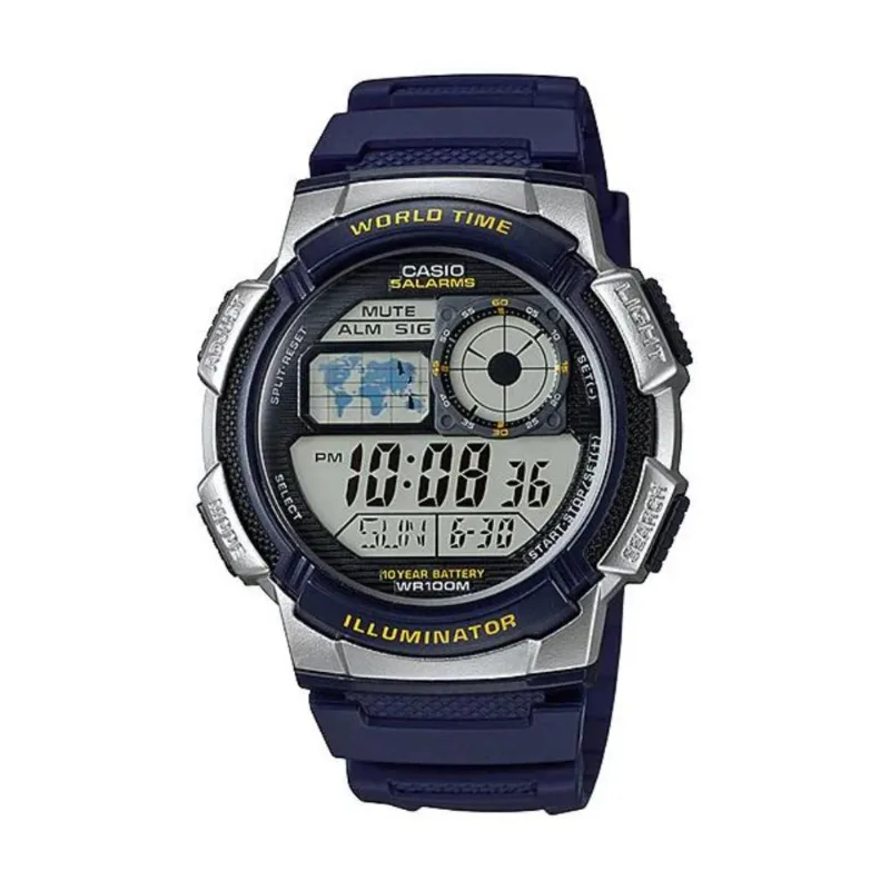 Reloj Casio Ae_1000w_2av Azul Hombre