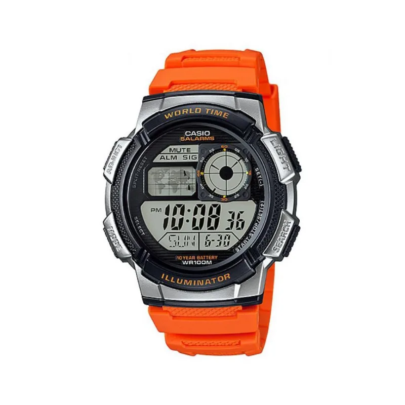 Reloj Casio Ae1000w-4bvdf Naranja Hombre