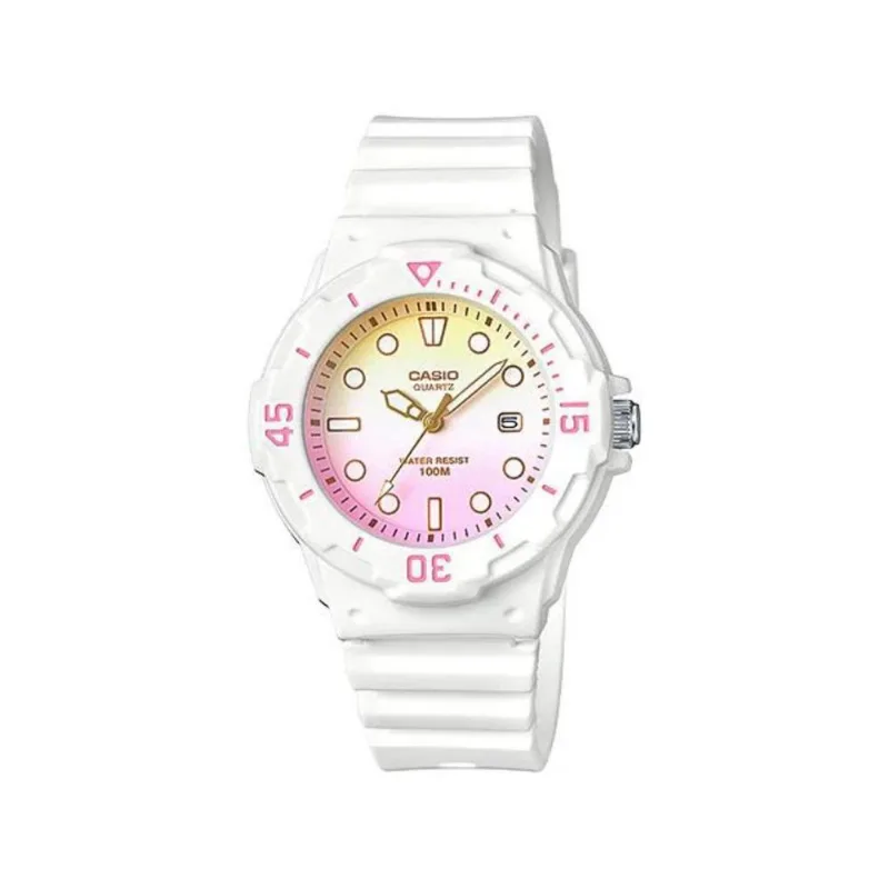 Reloj Casio Lrw-200h-4e2v Blanco Mujer