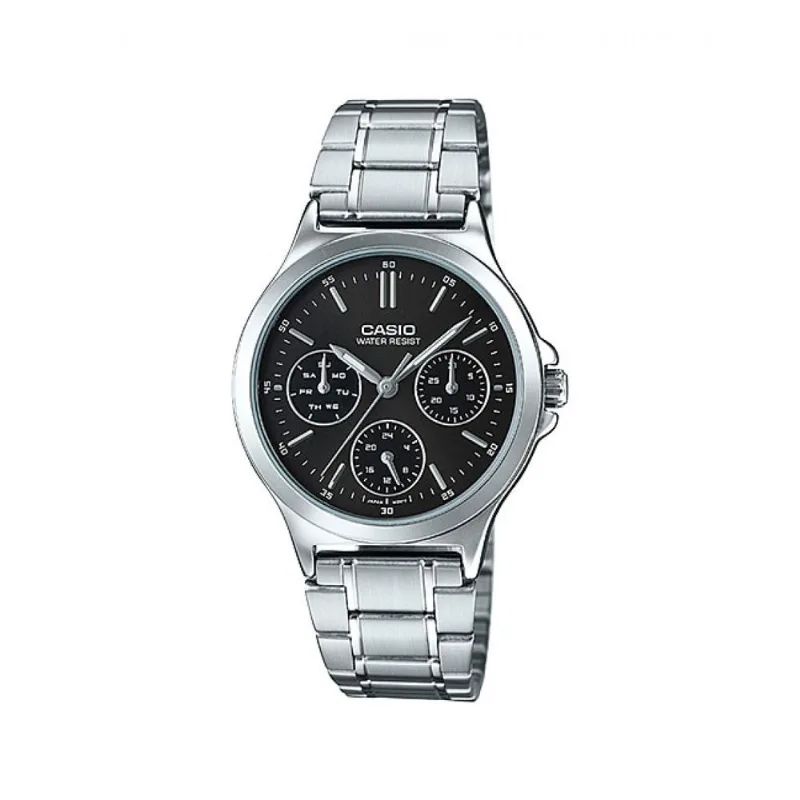 Reloj Casio Ltp-v300d-1a Plateado Mujer