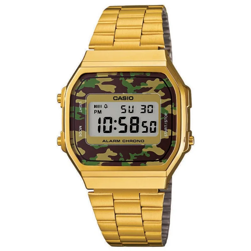 Relógio Feminino Digital Casio A168WEGC-3DF Dourado
