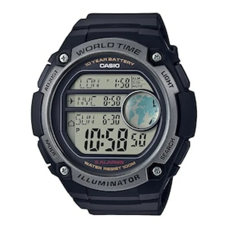 Relógio Masculino Digital Casio AE-3000W-1AVDF - Preto