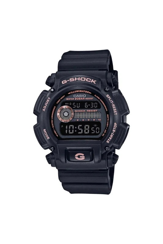 G-Shock Black Resin With Rose Gold Watch - Black Black
