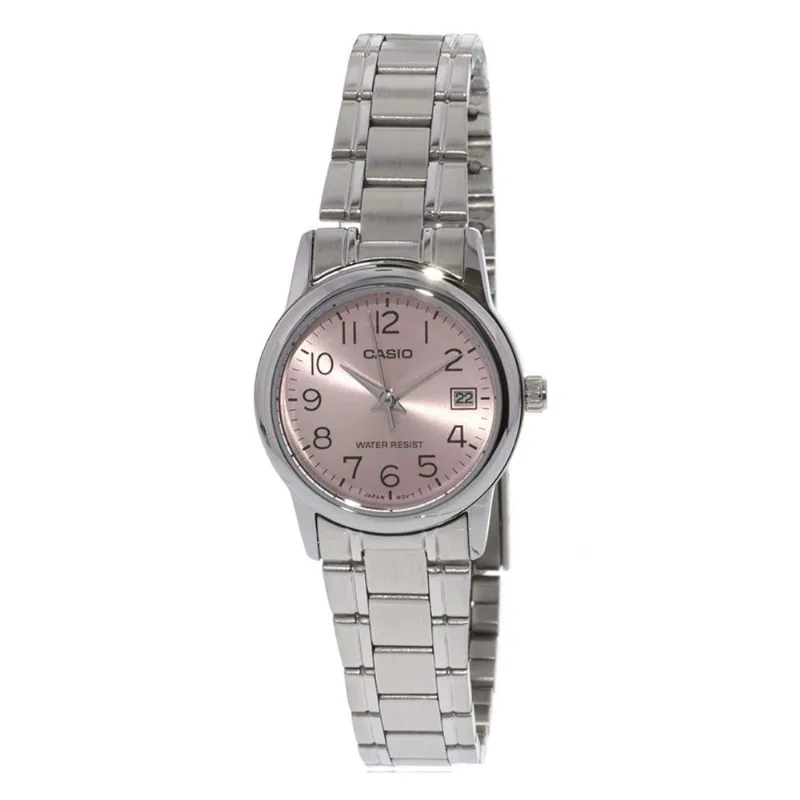 Reloj Casio Ltp_v002d_4b Plateado Mujer