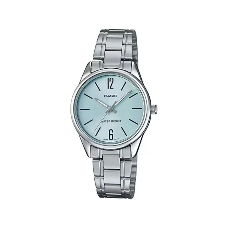Reloj Casio Ltp-v005d-2budf Plateado Mujer