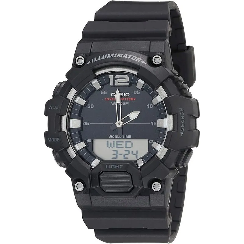 Casio Men's Classic Quartz Watch com alça de resina, preto, 27.78 (Modelo: HDC-700-1AVCF)