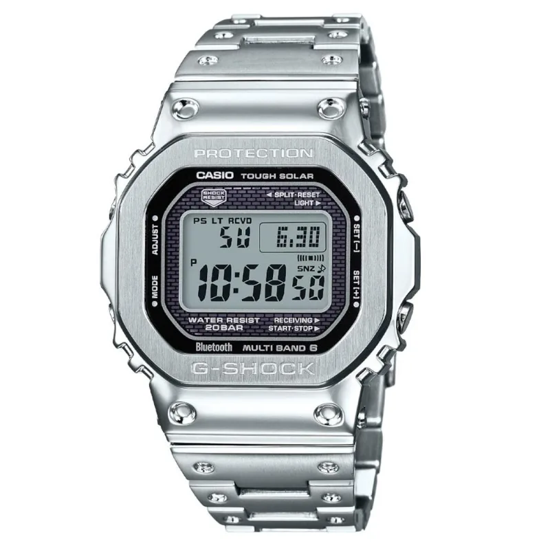 Relógio Casio G-shock Masculino Digital Prata Gmw-b5000d-1dr