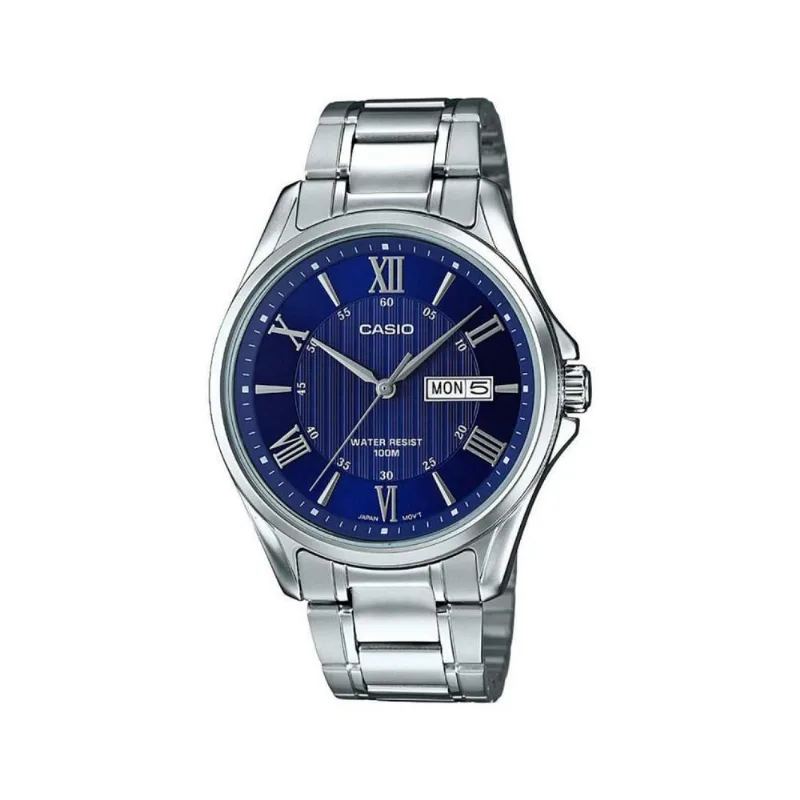 Reloj Casio Mtp-1384d-2av Plateado Hombre