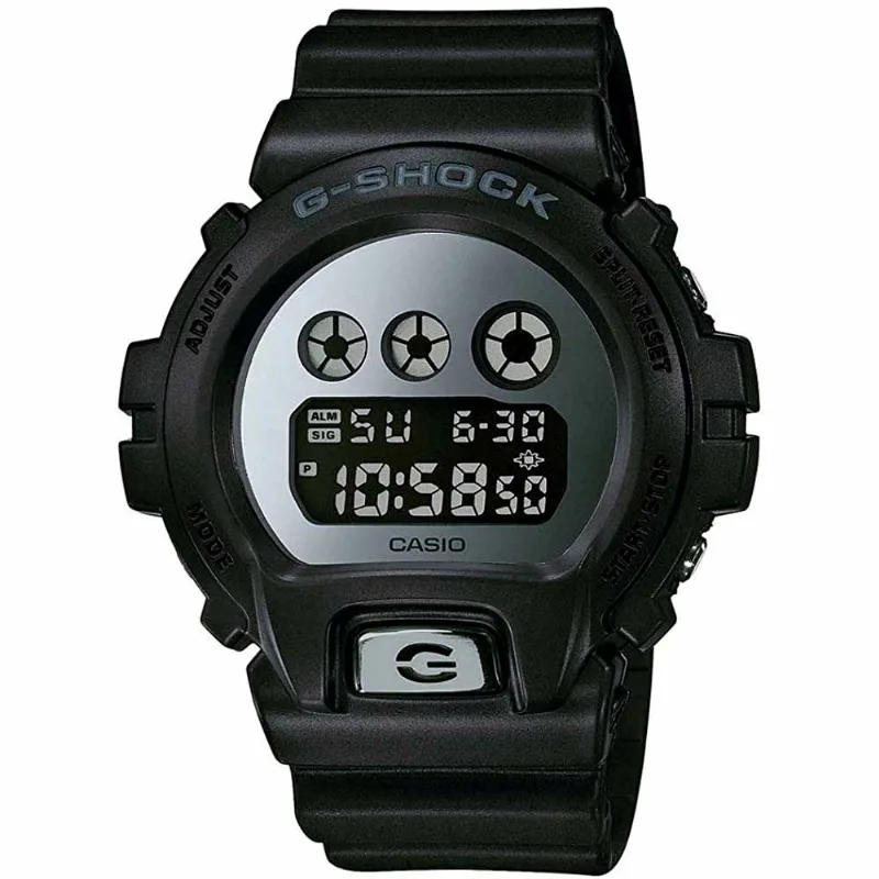 Reloj Casio G-Shock DW-6900MMA-1 Digital Resina Negro Plateado
