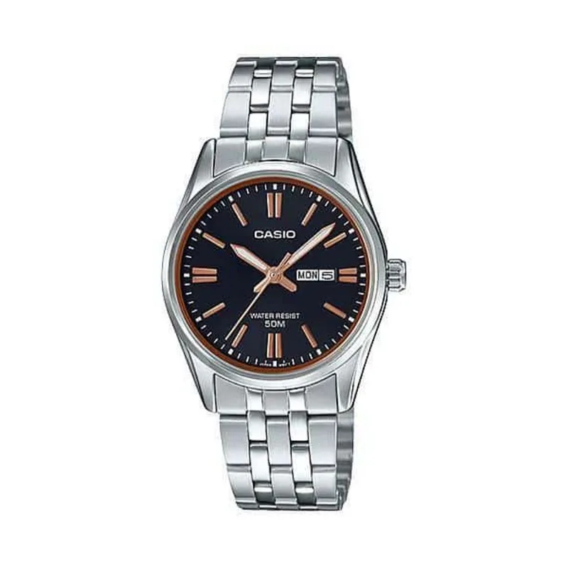 Reloj Casio Ltp-1335d-1a2v Plateado Mujer