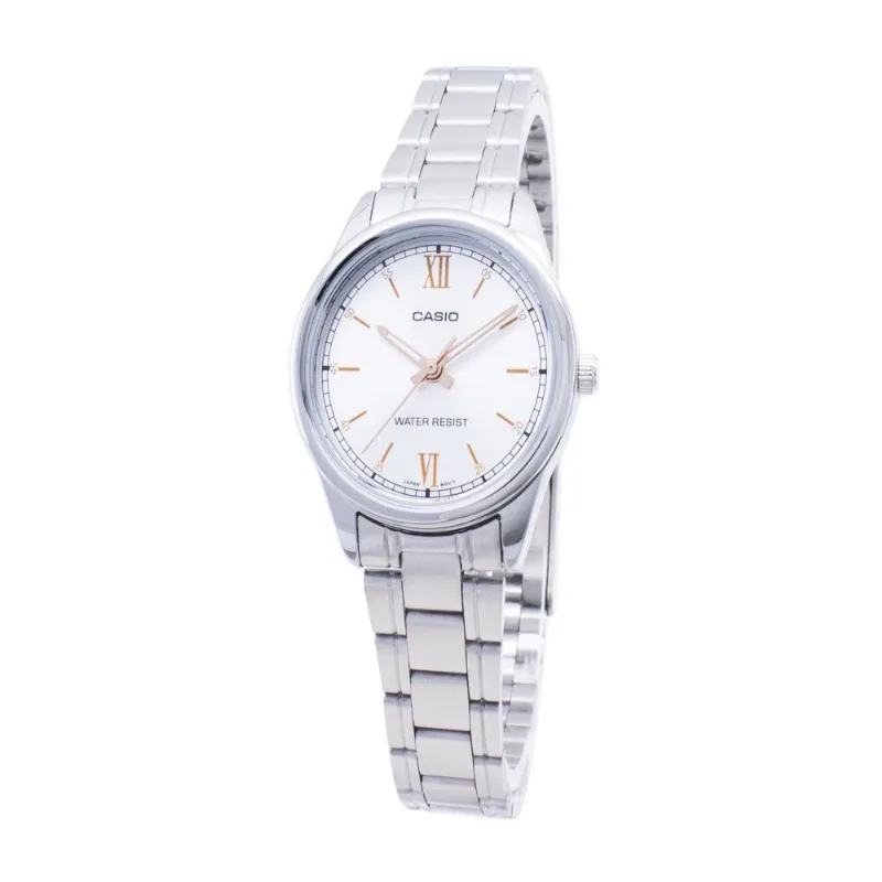 Reloj Casio Ltp-v005d-7b2 Plateado Mujer
