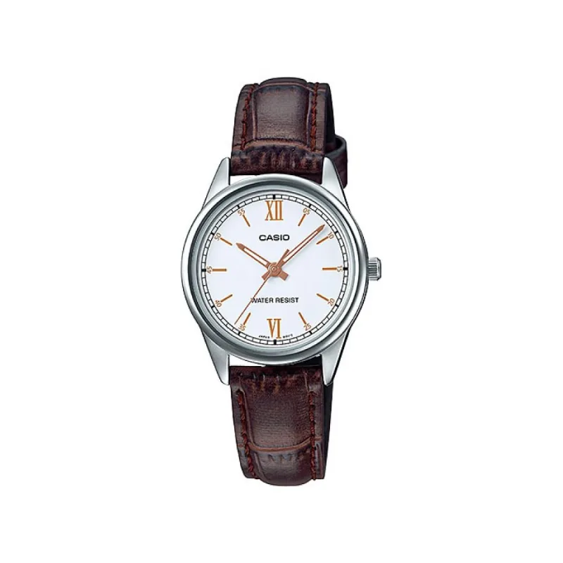 Reloj Casio Ltp-v005l-7b3udf Marrón Mujer