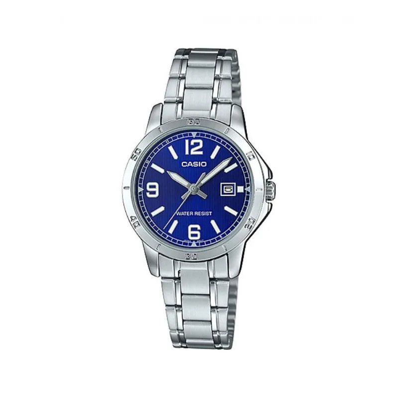 Reloj Casio Ltpv004d-2budf Plateado Mujer
