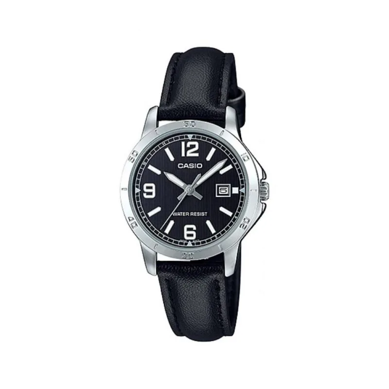 Reloj Casio Ltp-v004l-1budf Negro Mujer