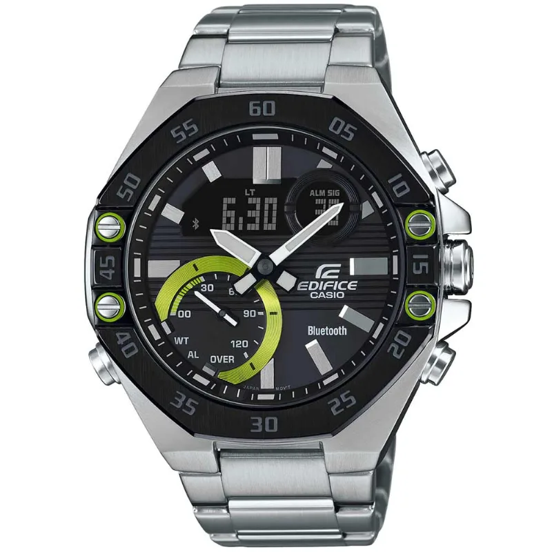Reloj Casio Edifice ECB-10DB-1A Bluetooth Digital Analógico Dial Negro