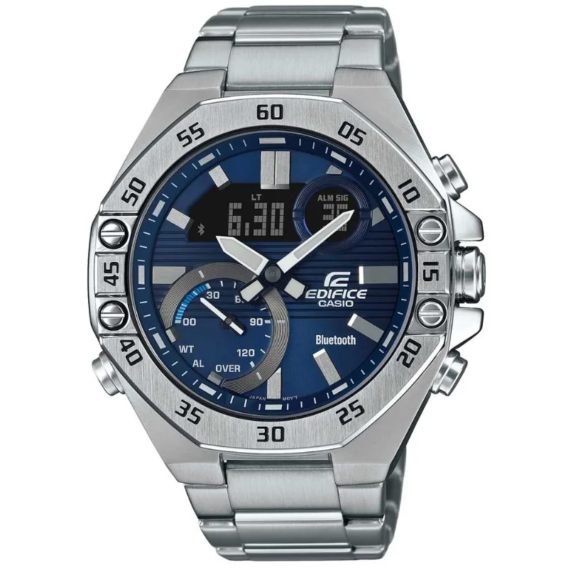 Reloj Casio Edifice ECB-10D-2A Bluetooth Digital Analógico Dial Azul