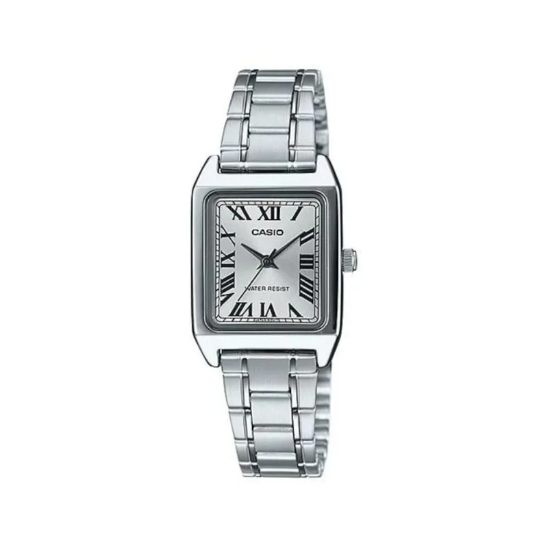 Reloj Casio Ltp-v007d-7budf Plateado Mujer